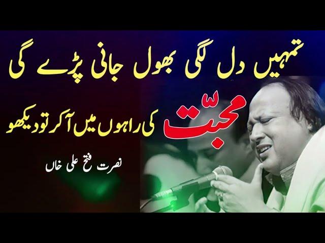 Tumhe dillagi Bhool Jani padegi mohabbat Ki rahon mein aa kar to Dekho || Nusrat Fateh Ali Khan