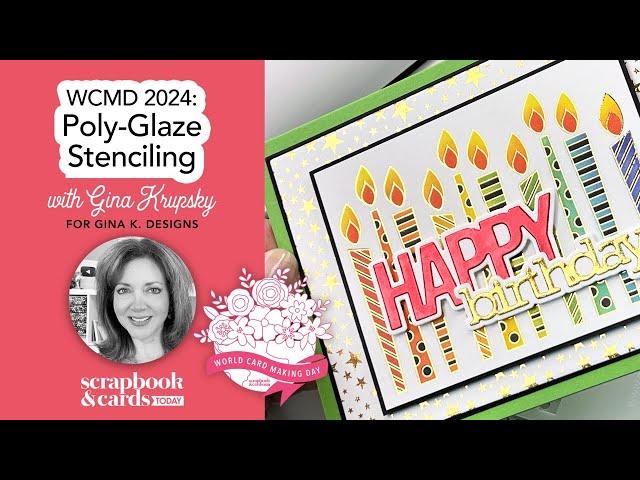 WCMD 2024: Poly-Glaze Stencling with Gina K. Designs