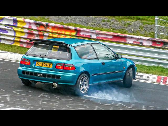 NÜRBURGRING DANGEROUS Overtakes, LUCKY Drivers & Fails! Highlights Touristenfahrten Nordschleife