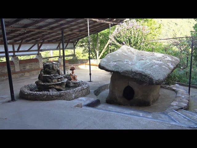 Dolmen in the village of Shkhafit. The story of Colonel Mukhortov. Sochi resort. Russia