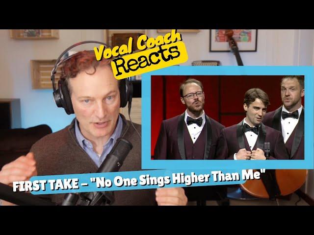 Vocal Coach REACTS - FIRST TAKE "No One Sings Higher Than Me"