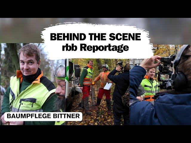 rbb bei Baumpflege Bittner BEHIND THE SCENES