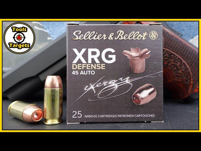 Can This Copper Shine?...Sellier & Bellot XRG .45 ACP Self-Defense AMMO Test!