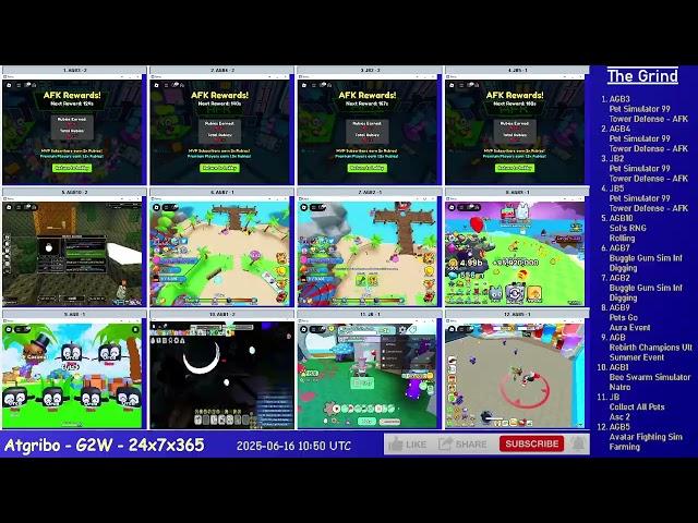 Ep. 996 - Grinding 12 Alts on Roblox (BGSI, RCU, AFS, PG, SR, BSS, CAP, PS99)