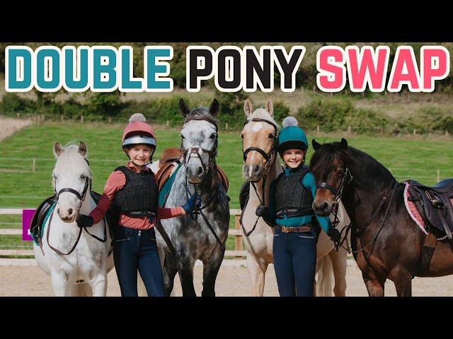 DOUBLE PONY SWAP!!! + BAREBACK BLINDFOLD CHALLENGE!