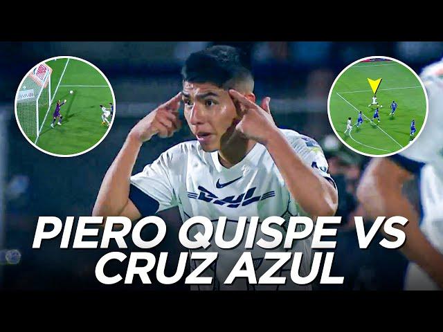 CÓRNER DE PIERO QUISPE CASI ACABA EN GOL PARA LOS PUMAS CONTRA CRUZ AZUL | LUIS ADVÍNCULA BOCA