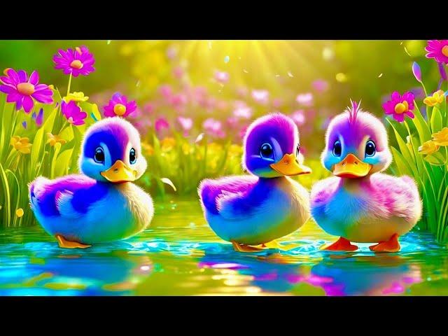 Five Little Ducks Colorful | Fun and Educational Nursery Rhyme for Kids | Nursery Rhymes Kids Song