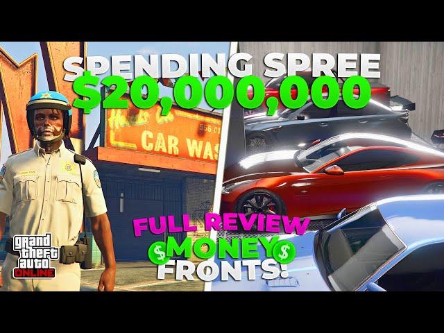 Spending $20M and Reviewing EVERYTHING in the New GTA Online Money Fronts DLC! (What's worth it?)