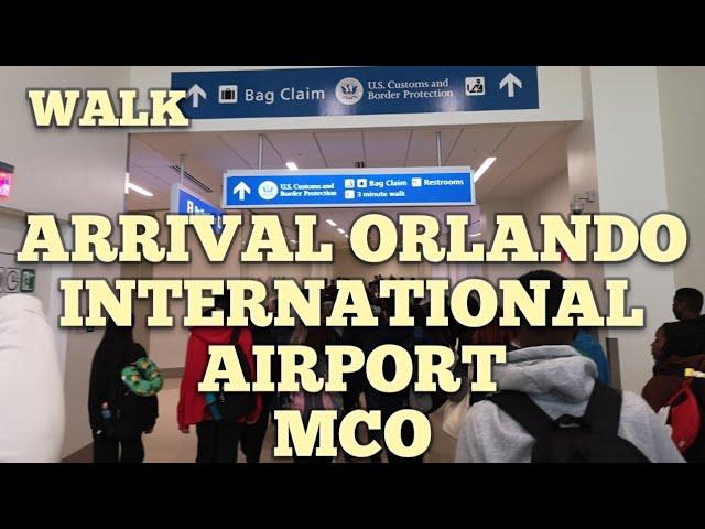 Arrival Orlando International Airport Florida USA