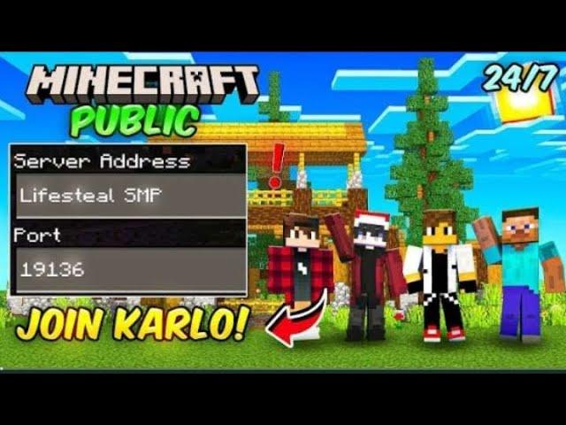 Minecraft LifeSteal SMP Minecraft Smp Live||Join Our Public Server | Java+Pe/Lifesteal SMP