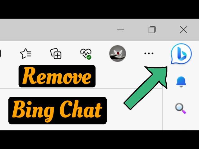 How to remove bing chat icon from microsoft edge | turn off bing chat discover button windows 11/10