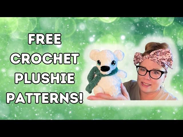 Free Crochet Plushie Patterns from The Friendly Red Fox  #amigurumi