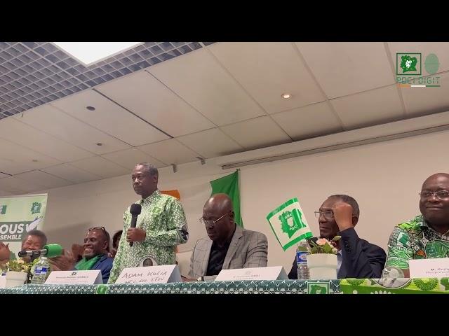 Temps Forts de la Rencontre de la Diaspora et M. Brédoumy SOUMAÏLA député Porte Parole du PDCI RDA