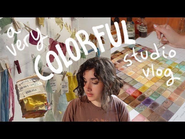 Art Vlog | natural ink and dye edition!!