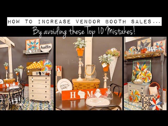 How to Increase your Vendor Booth Sales by Avoiding these Top 10 Vendor Mistakes - Tips & Tricks