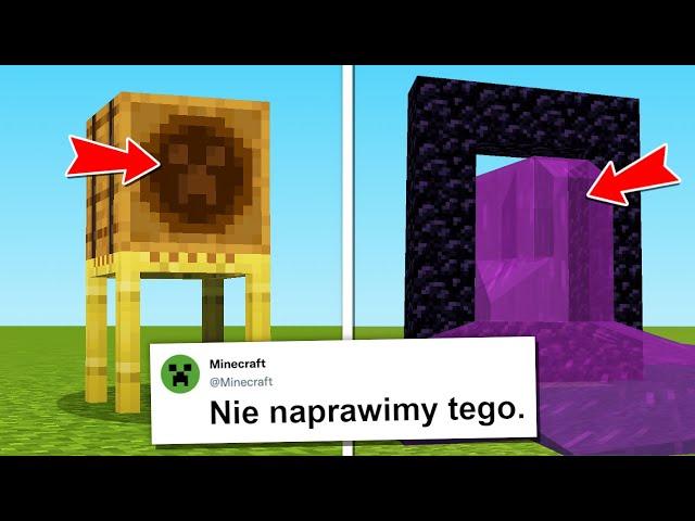 9 BŁĘDÓW których TWÓRCY MINECRAFT NIE CHCĄ NAPRAWIĆ... *nielegalne*