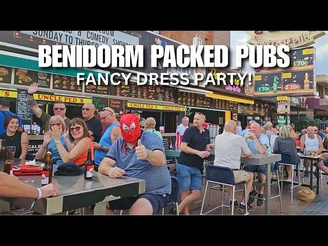 Benidorm PACKED Pubs! - Fancy Dress Party Preparations