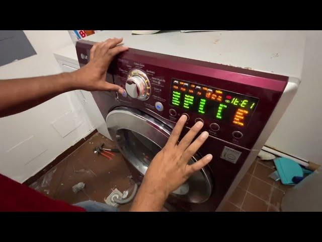 HOW TO FUNCTION CHECK AND RESET LG FRONT LOAD WASHING MASHIN F1270RDSU