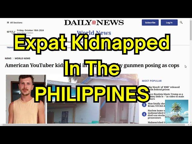 American YouTuber Kidnapped in Philippines by Gunmen Posing as Cops