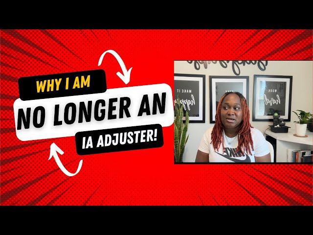 WHY I AM NO LONGER AN INDEPENDENT ADJUSTER! | ADJUSTER PIVOT | STAFF ADJUSTER