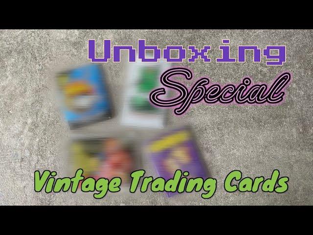 Unboxing Special Vintage Trading Cards