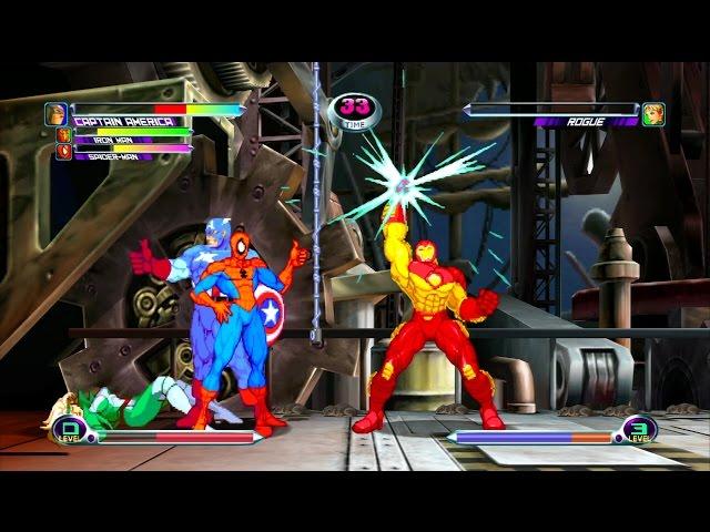 Marvel VS Capcom 2 - Spider-Man/Captain America/Iron Man - Expert Difficulty Playthrough