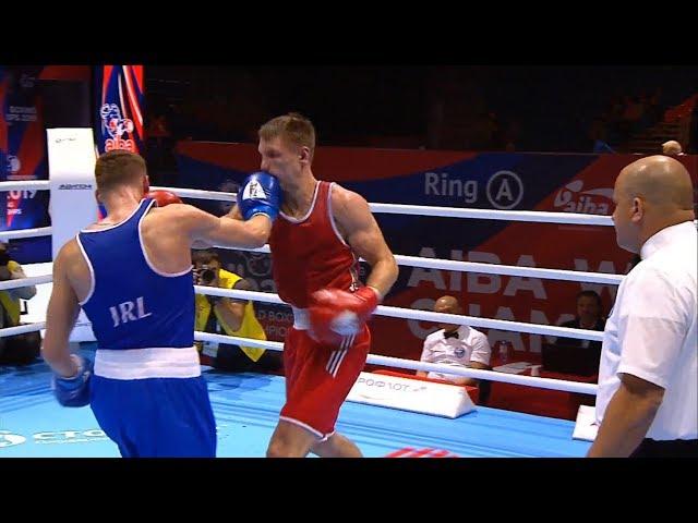 Round of 32 (75kg)  BALSYS Vytautas (LTU) vs NEVIN Michael (IRL) /AIBA World 2019