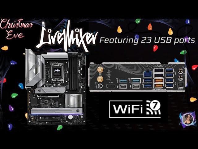 Asrock Z890 LiveMixer motherboard has 23 USB Ports for Creators, Artists, Gamers & Enthusiasts!