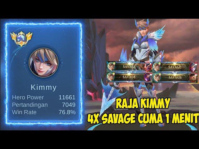 Belajar dari Top Global Kimmy 4X Savage Cuma 1 Menit Bikin Kalian Jago Main Kimmy - Mobile Legends