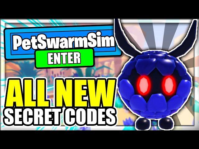 ALL *NEW* SECRET OP CODES! Roblox Pet Swarm Simulator Codes