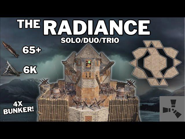 THE RADIANCE TUTORIAL•1X2 SOLO/DUO/TRIO DESIGN•CHEAP•MINICHINA WALL•4xBUNKER•RUSTBASEDESIGN 2023