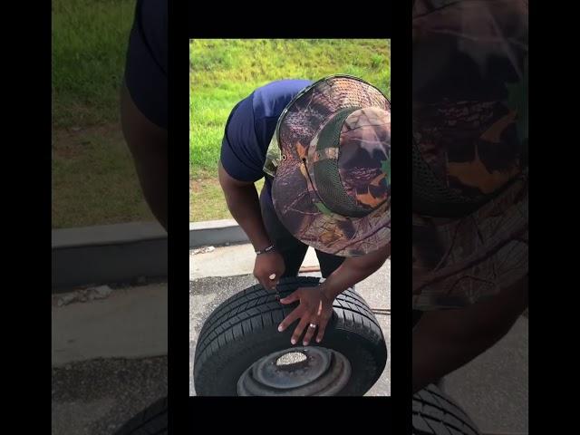 Plug a tire in 10 seconds #tire #fix #shorts