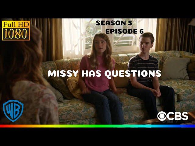 Young Sheldon S05E06 | Mary gives Missy and Sheldon the talk