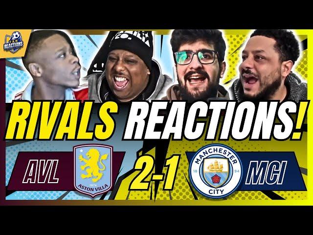 MAN CITY RIVALS & HATERS REACTION TO ASTON VILLA 2-1 MAN CITY | 24/25 PREMIER LEAGUE