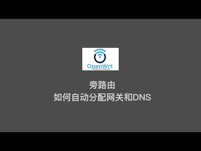 有手就会 | 旁路由如何自动分配网关和DNS