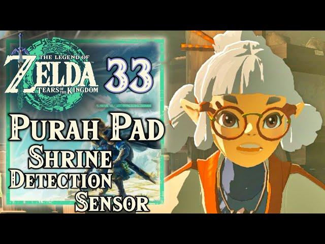 Zelda Tears of the Kingdom, Purah Pad Shrine Sensor Detector, Autobuild, A Mystery in the Depths #33