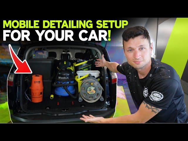 Making a Mobile Car Detailing Setup using a Car / It's actually better than a van