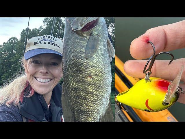 19" Smallmouth Bass & Hook In My Hand- Great Miami River Tournament with Cincinnati Kayak Fishing