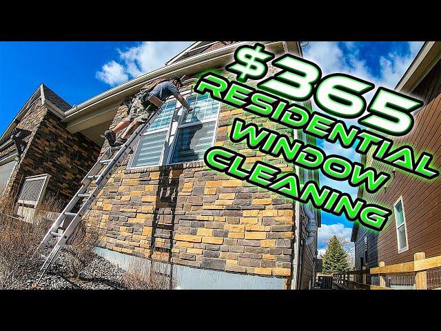 $365 RESIDENTIAL WINDOW CLEANING'S | JOB OVERVIEW EP. 3