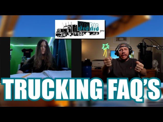 FAQ's About Trucking -  A Middle Shool student interviewed me