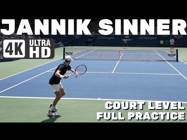 Jannik Sinner | Court Level Practice [2024 US Open]