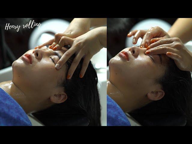 Falling into Deep Sleep Quickly with Asmr MAGICAL HANDS Facial Massage at New Seoul Hair Salon