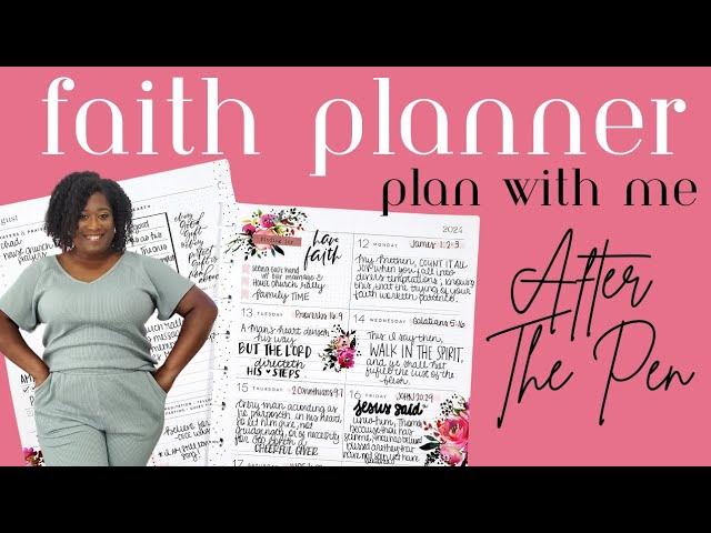 Plan the Week With Me In My Faith Planner| Happy Planner | Scripture Writing| August 2024