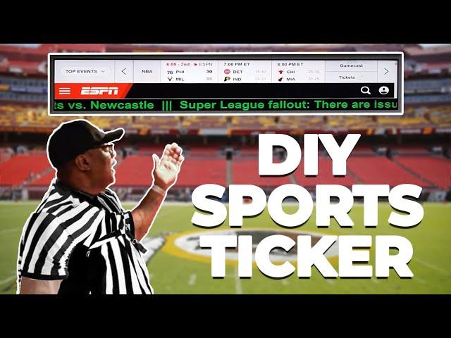 UNBOXING | Custom Sports Ticker and Scoreboard for Cheap w/ automation