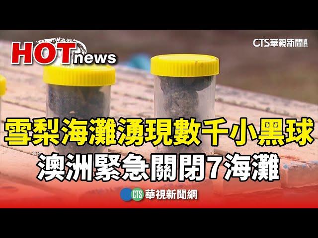 雪梨著名海灘湧現數千小黑球！　澳洲緊急關閉7海灘｜華視新聞 20241018 @CtsTw