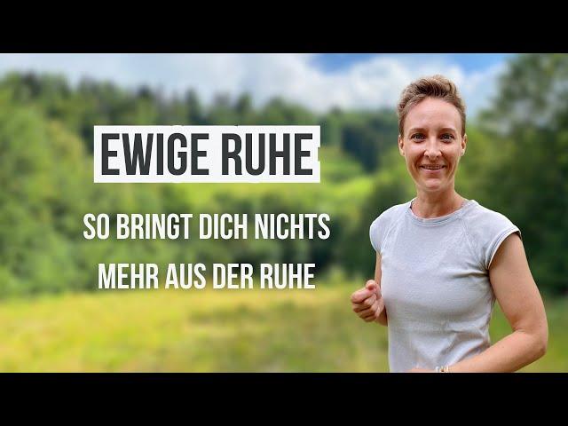 Tue das, sobald du erkennst, dass du schwach bist - wenn dich etwas aus der Ruhe bringt