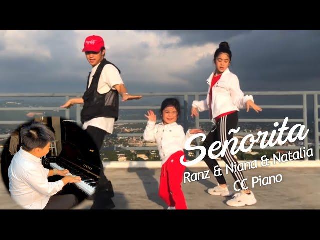 Señorita (CC piano cover) - Shawn Mendes & Camila Cabello Dance | Ranz and Niana and Natalia