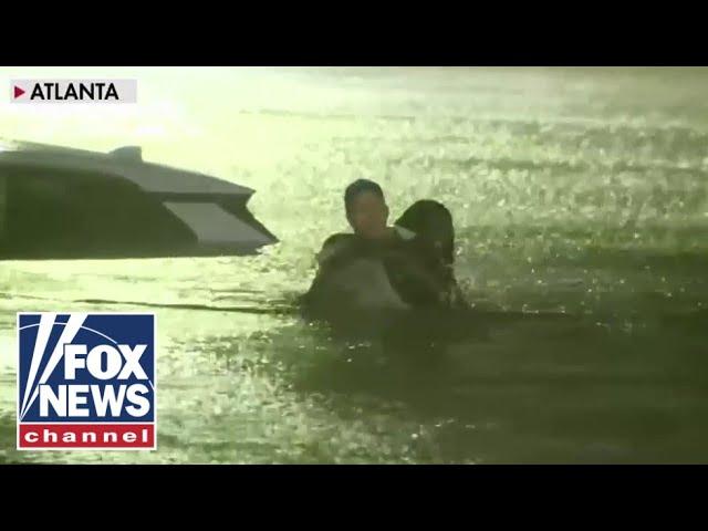 FOX Weather reporter rescues woman from car as floodwaters rise