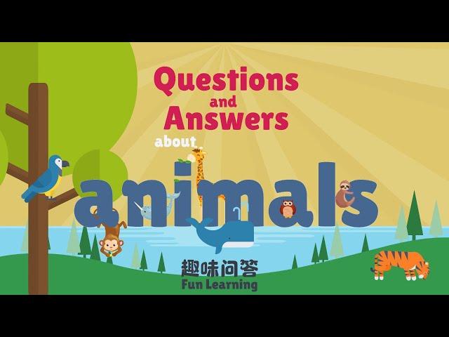 Question and Answer about Animals: Riddles with real animal sound