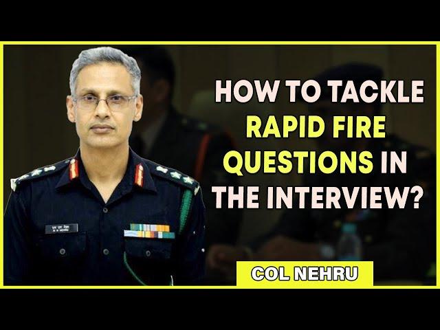 This is What You Should Do During the Rapid Fire Round in the SSB Interview | Col M M Nehru